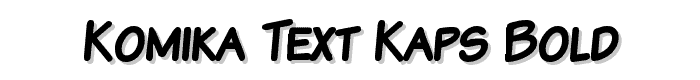 Komika Text Kaps Bold font